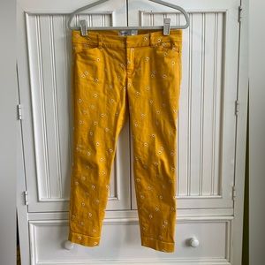 Yellow flower pants!